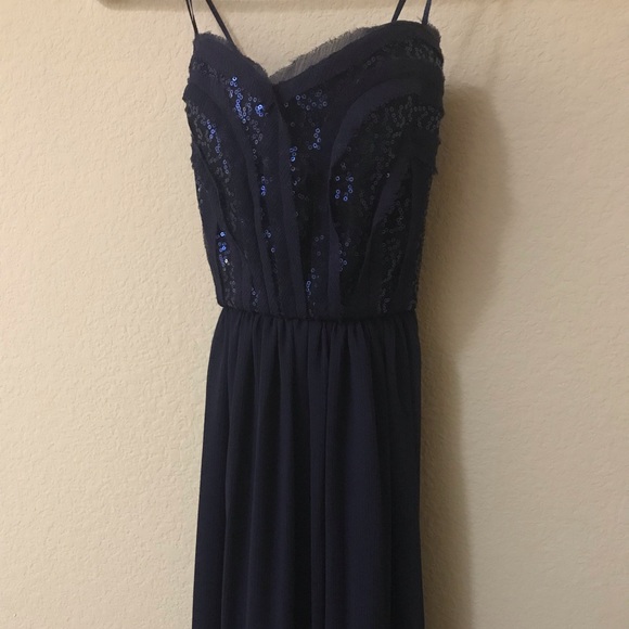 Navy blue bcbg gown - Picture 3 of 8